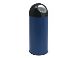 Afvalbak met pushdeksel 55 liter Blauw