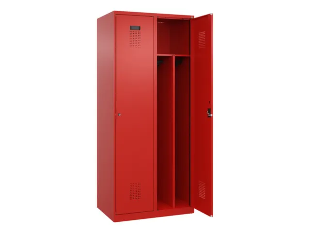 locker voor scheiding van kleding,HxBxD 1850x800x500mm,2vak