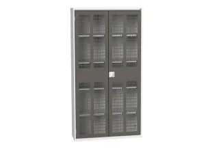 universele kast,HxBxD 2000x1050x350mm,4xStalen bodem,draaigrendelslot - 1