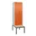 PBM-locker met bank,HxBxD 2120x600x815mm,2vak,vak B 300mm,draaigrendel