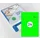 Etiket 70x37mm Fluor Groen 100 Vel