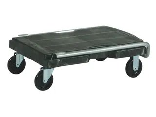 Transportkar Rubbermaid Triple Trolley inklapbaar 227kg zwart - 5