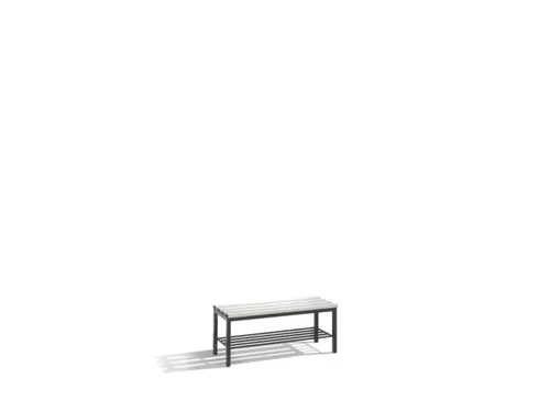 Omkleedbank L 1000Mm Pvc-Zitlatten Schoenenrek Ral7021