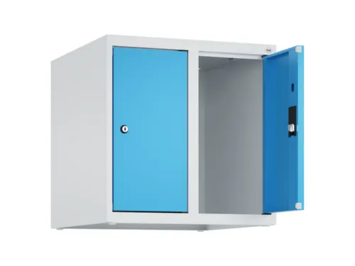 opzetkast,v. locker,2vak.,vak B 250mm,HxBxD 500x500x500mm,vleugeldeur