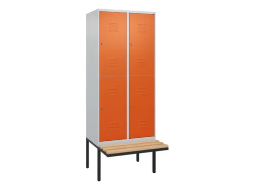 Dubbeldekse dekenkist,HxBxD 2120x800x815mm,2x2vak.,vak B 400mm