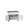 gereedschapswagen 965x1050x600mm antislip 2 laden+kast RAL7035