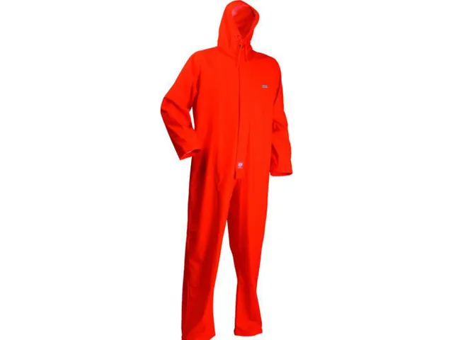 Lyngsøe FR-LR57 regenoverall, fluo oranje, maat L, per stuk