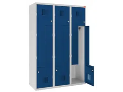 Z-garderobekast,HxBxD 1800x1200x500mm,draaigrendel,romp RAL7035