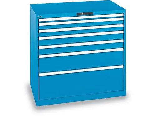 Ladenkast Key 1000x1023x725mm 7laden 75kg Vu Ral5012