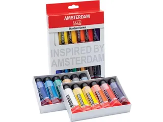 Acrylverf Tube 20 Ml, Etui Van 12 Stuks Assorti Kleuren - 1