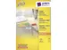 Étiquette Avery ILC 105x37mm jaune 100 flles, 16 et. par flle