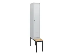 locker met bank,HxBxD 1950x300x815mm,1vak,vak B 300mm,cil.-slot