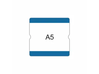 beschrijfbare hoes,markering HxB 216x231mm,PVC,blauw - 1