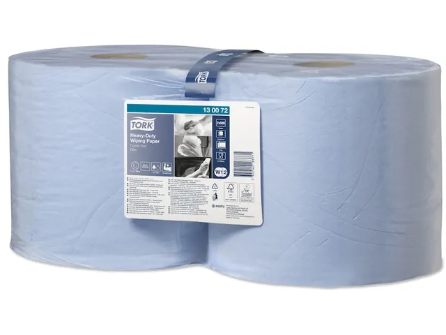 Tork Poetsrol 130072 Combirol W1 / W2 2-Laags Blauw