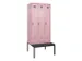 locker met bank,voor scheiding van kleding,HxBxD 2120x900x815mm,3vak