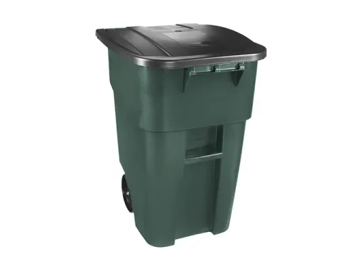 BRUTE Rolcontainer met deksel 189.3 Liter Groen Zwart