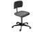 Discountoffice Werkplaatsstoel 420-555mm Pu-Zitting Zwart Spindel Wielen