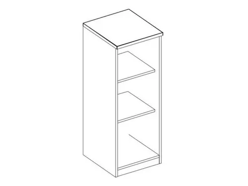 kantoorstelling,HxBxD 1155x400x445mm,Bl-wit