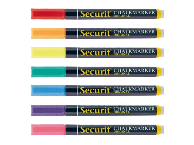 Krijtstift Securit Sma-100 Rond 1-2mm Assorti 7 Stuks