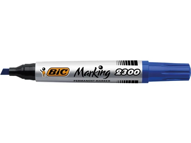 Bic permanent marker 2300 ECOlutions 3.7-5.5 mm Schuin Blauw