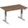 Elektrisch ihv bureau,HxBxD 630-1280x1200x800mm,blad notenboom