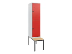 Dubbeldekse dekenkist,HxBxD 1950x400x815mm,1x2vak.,vak B 400mm