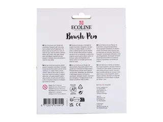 Brushpen Talens Ecoline Pastel blister à 10 stuks assorti - 4