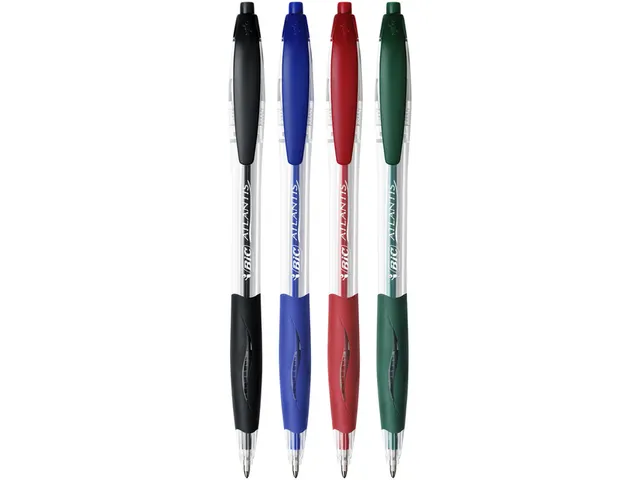 Balpen Bic Atlantis classic grip clic medium zwart