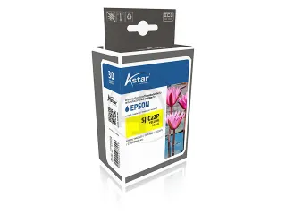 As70024 Astar Epson Sjic22P Tmc Inkt Geel Rebuilt Chip 32,5Ml - 1