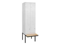 Z-garderobekast,HxBxD 2120x600x815mm,2vak,vak B 300mm,cil.-slot