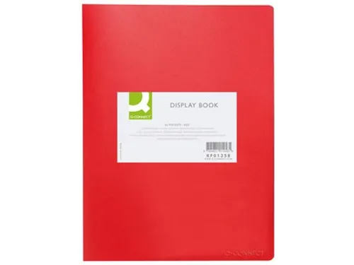 Showalbum Personaliseerbaar A4 40 Tassen Rood