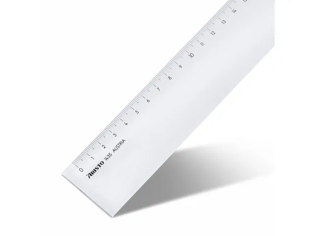 Liniaal Aristo 50cm glashelder plexiglas