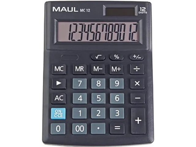 bureaurekenmachine MC 12, zwart