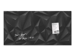 Glas/magneetbord Sigel Artverum 91x46 Zwart Diamond