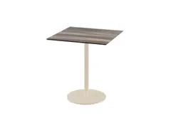 bistrotafel,HxBxD 730x700x700mm,rechthoekig,schotelvoet zandkleuren