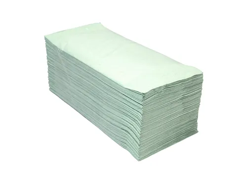 CMT Handdoekpapier Z-vouw Eco recycled 2-laags 25x23cm Groen 20x160st