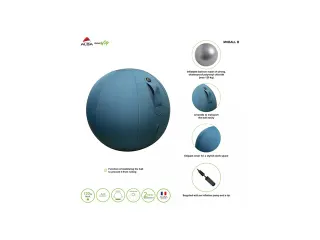 Ergoball ergonomische zitbal blauw Ø 65 cm. - 3
