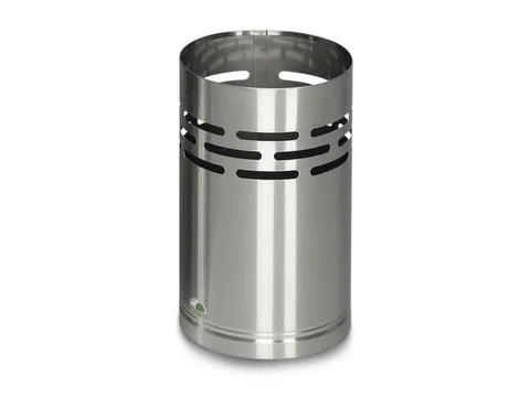 Prullenmand van RVS,14l,HxØ 380x230mm,romp mat