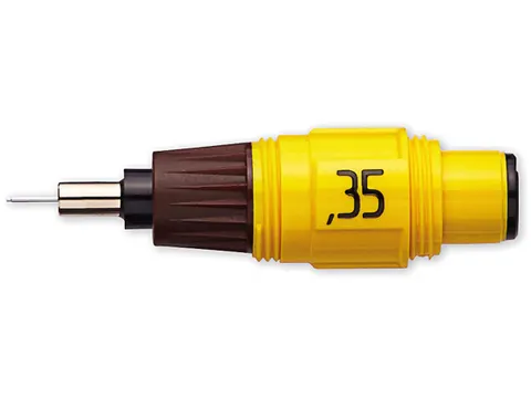 Isograph tekenkop 0.35 mm geel