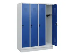 schoollocker,HxBxD 1630x1200x500mm,4vak,vak B 300mm,draaigrendel