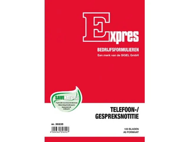 Expres telefoonregister A5 Nederlandstalig 100vel