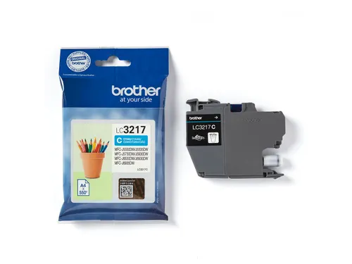 Inktcartridge Brother LC-3217C blauw