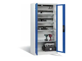 acculaadkast,HxBxD 1950x930x500mm,15stekkerdozen 230 V,ventilator - 1