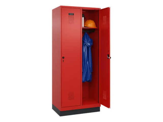 locker,HxBxD 1950x800x500mm,2vak,vak B 400mm,draaigrendel,sokkel
