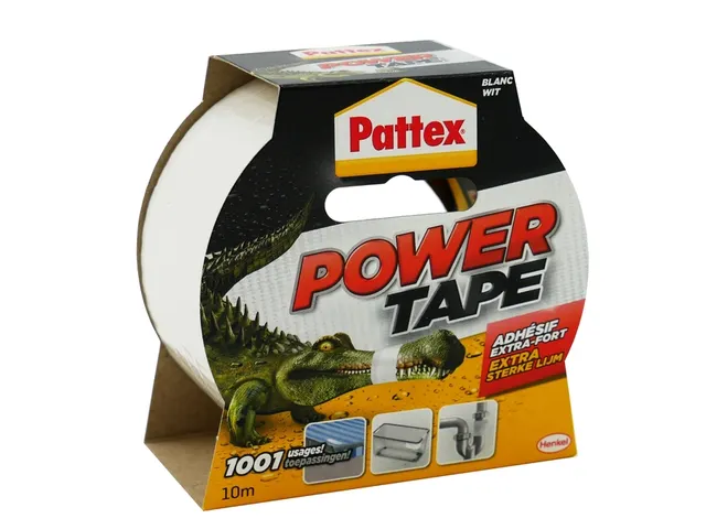 Plakband Pattex Power Tape 50mmx10m wit