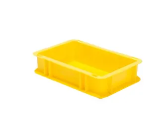 Euronorm-stapelbak 2.7l 75x300x200mm Wanden/bodem Gesloten Geel - 1