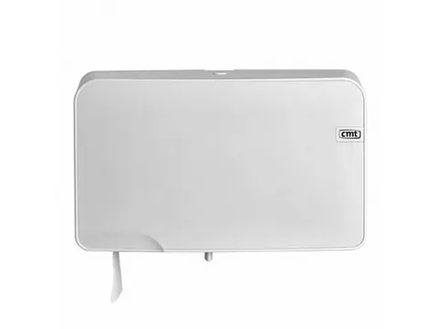 CMT Quartz duo dispenser voor mini jumbo toiletpapier wit