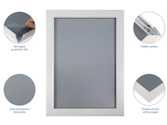 Kliklijst Europel A4 25mm mat wit