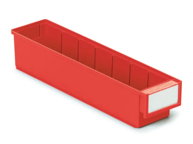 stellingbak,HxBxD 82x92x400mm,PP,rood