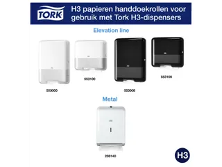 Tork 290163 Handdoek Singlefold H3 Z-vouw Advanced Wit 15x250 vel - 9